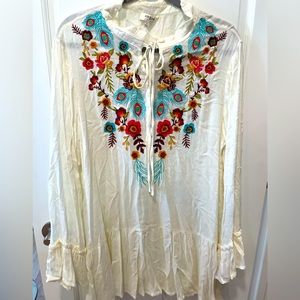 Umgee embroidery tunic